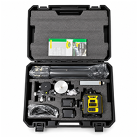 Kit de niveau laser auto-nivelant vert à 16 lignes pour une utilisation en intérieur et en extérieur avec trépied de 1 m