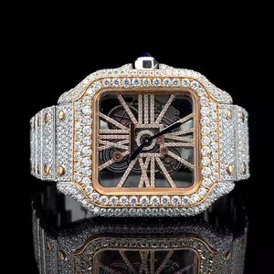 Superbe montre artisanale de luxe en diamant anti-décoloration pour hommes fermoir solide et bords lisses poignet au toucher doux vente à l'exportation - Product Image 1