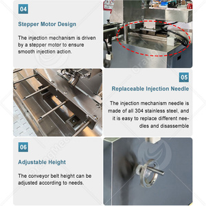 Orme tự động bơ <span class=keywords><strong>Croissant</strong></span> điền tiêm kem làm cho máy Donut Kem phun cho bánh mì - Product Image 4