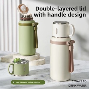 600ml Vacuum Water Bottle <strong>Tea</strong> Separation Stainless Steel <strong>Thermos</strong> Flask Portable Travel Office Car Outdoor Kids Custom Logo Gift - Product Image 1