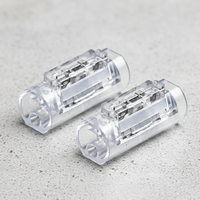 Connecteur rapide sans décapage 18-22AWG 1-6 broches, sans outil, boîtier PC transparent, pour alimentation automobile et éclairage LED
