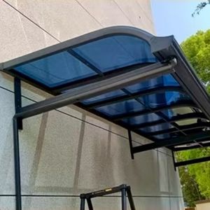 <span class=keywords><strong>กันสาด</strong></span>สวนแบบติดผนัง โครงอะลูมิเนียมอัลลอยด์เคลือบ PVDF ควบคุมด้วยมือ ขนาดสั่งทำได้ ทนทาน ป้องกันรังสียูวี กันลม - Product Image 4