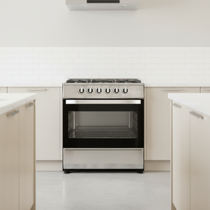 Cuisinière à <span class=keywords><strong>gaz</strong></span> traditionnelle à 5 brûleurs en acier inoxydable, four intégré, efficacité énergétique A+, pour usage domestique et professionnel, cuisine extérieure autonome - Product Image 4