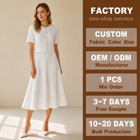 Ensemble deux pièces chic et élégant style français pour femme : cardigan en maille à col rond et robe camisole – Idéal pour le quotidien, le travail et les tenues décontractées – Collection été 2026