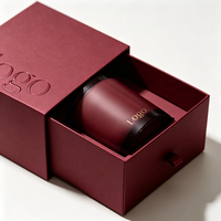 Boîte d'emballage personnalisée pour bougies, matériaux recyclés, boîte cadeau rigide en papier de luxe vide pour bougies parfumées et parfums