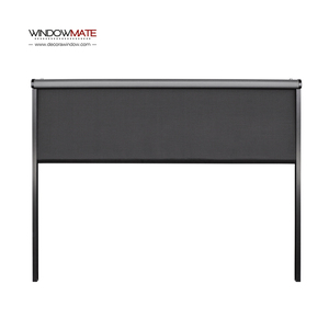 Persianas impermeables de fábrica Pantalla con cremallera enrollable Control <span class=keywords><strong>remoto</strong></span> Persianas enrollables para exteriores - Product Image 2