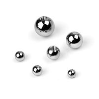 Perle filetée en titane pour fil externe haltère fer à cheval sourcil corps Piercing bijoux boule filetée à l'extérieur