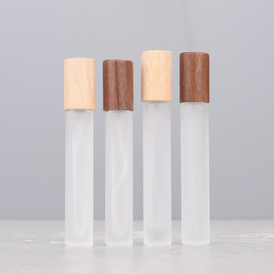 ฝาครอบขวดน้ำหอมทำจากไม้วอลนัทสีดำ 3มล., 5มล., 10มล., 15มล., 20มล., 30มล. ขวดตัวอย่างน้ำหอมคุณภาพสูง - Product Image 1