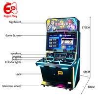 Máquina Arcade Retro de Metal de 32 Pulgadas, Máquina de Videojuegos de Lucha Vertical, Compatible con Pandora Box, Joysticks Profesionales, Inglés