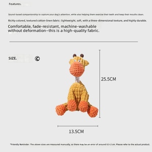 Jouet pour chien en peluche amusant en forme d'<span class=keywords><strong>âne</strong></span>, couineur, durable, résistant aux morsures, jouet à mâcher pour chiot, pour le jeu et le divertissement - Product Image 4