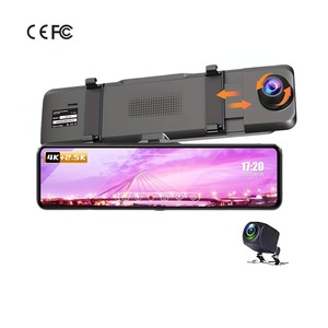 10.88 inch 4 1080p UHD IPS màn hình ống kính kép Car DVR Dash Cam phía trước và phía sau gương Video Recorder với 1 năm bảo hành - Product Image 1