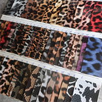 Cuir synthétique PVC 0,8 mm à motif léopard et vachette, résistant à l'abrasion, pour sacs, étuis, matériaux de chaussures et bagages