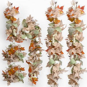 Aria condizionata bloccante artificiale foglia d'acero <span class=keywords><strong>zucca</strong></span> Rattan fiori decorativi in Rattan fiori decorativi in Rattan - Product Image 1