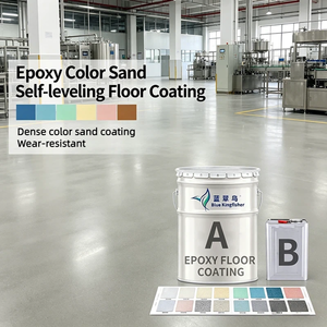 Personnalisé par le fabricant pour <span class=keywords><strong>les</strong></span> hôpitaux - Sol d'entraînement auto-nivelant en sable coloré époxy antidérapant BlueKingfisher - Product Image 5