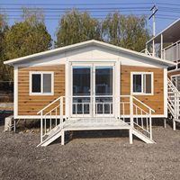 Maison conteneur extensible de 20 pieds Maison préfabriquée pliante en acier avec 2 chambres pour ferme, hôtel, parc extérieur, utilisation en Bulgarie