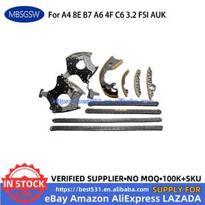 Kit catena di distribuzione parti motore Auto MBSGSW per AUDI 3.<span class=keywords><strong>2</strong></span> FSI AUK A4 B7 A6 C6 tenditore + distanziatore + catena 059109469F 06 e109217h - Product Image 6