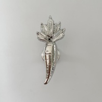 Poignées et boutons de meubles en alliage de zinc, en forme de carotte et de radis, plaqués or, pour cuisine, commode, armoire