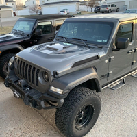 Capot de couvercle de moteur Liush de Style chaud pour Jeep Gladiator 2018 + Kit de carrosserie de capot de moteur de voiture Modification de voiture en acier au carbone