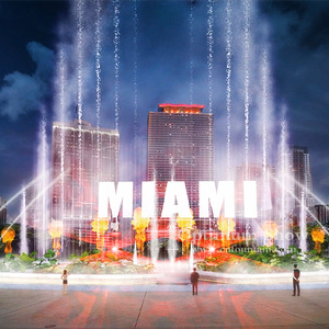 Prezzo competitivo Fonte esterno Do Jardim 3d ologramma proiettore LED musica pubblicitaria danza acqua schermo fontana - Product Image 4