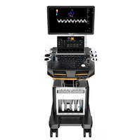 Alat Pemindai USG Doppler Warna Digital DW Model T6-VET/T8-VET dengan Monitor Medis HD 21,5 inci dan Troli, Garansi 3 Tahun
