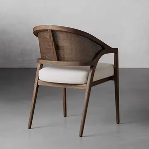 Высококачественный стул из натурального ротанга из цельного дерева, обеденные стулья для столовой, ресторана, кафе - Product Image 4