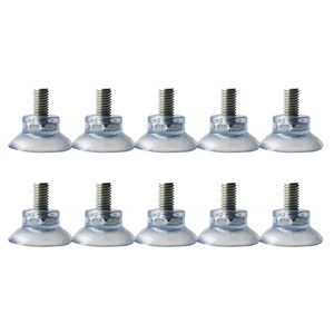 10 ganchos de succión 34mm/37mm/50mm ventosas de almohadilla transparente tornillo de pulgar de plástico - Product Image 2