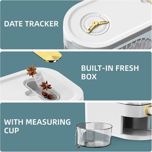 Multifunctional High Base American 10kg Rice Dispenser Food Grade PP Storage <b>Container</b> for Kitchen Cereal Grains Storage - Product Image 2