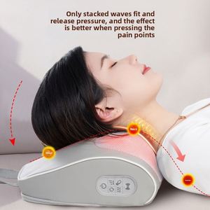 หมอนนวดอัจฉริยะ |   ผลิตภัณฑ์บรรเทาอาการปวดสำหรับไหล่ เอว และหลัง |   พกพาสะดวกสำหรับใช้ในบ้าน/สำนักงาน พร้อมฟังก์ชั่นนวด ความร้อน และตั้งเวลาควบคุม - Product Image 5