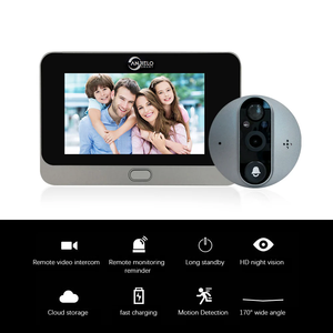 Videoportero Inteligente con Cámara de Ojo de Gato 1080P, <span class=keywords><strong>WiFi</strong></span> Tuya, Visión Nocturna, <span class=keywords><strong>Kit</strong></span> de Monitoreo - Product Image 4