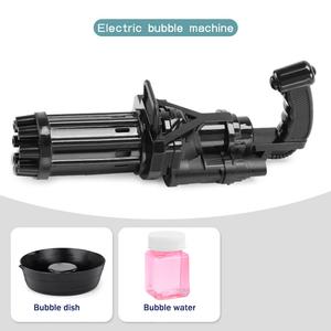 2022 New Outdoor Play Kids Toys Automatic Blower <b>Bubble</b> Maker <b>Bubble</b> Machine <b>Mini</b> Gatling <b>Bubble</b> Gun - Product Image 4