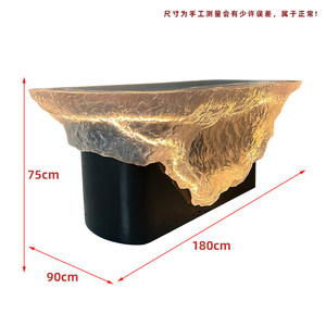 Tavolo da Pranzo in Resina Trasparente Luminosa, Bancone Bar di Lusso di Alta Gamma con Design Glaciale - Product Image 6