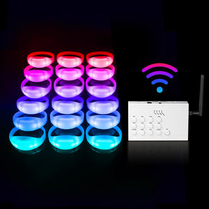 מתכנת הוביל wristband + סיליקון עמיד למים הוביל נשלט תיבת תכשיטים שלט רחוק תיבת oem לוגו מהבהב הוביל צמיד - Product Image 1