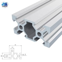 Bagian kit lengkap diy printer 3d framing balok c campuran aluminium vslot v slot vslot profil