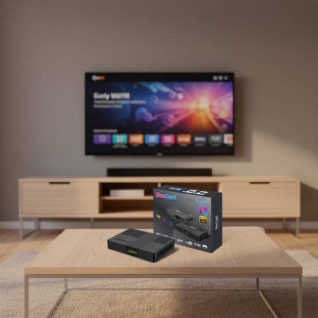 H265 Set-Top Box FTA HD Digital TV GX6607 DVB-S2 Receiver Foreign Trade with EPG PVR WiFi Screen Mirroring 1080P MeeCast