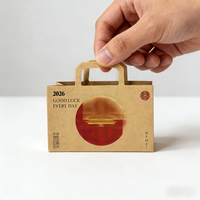 Sacs de courses miniatures en papier couché faits à la main et écologiques avec poignée et motif thématique pour accessoires de maison de poupée et petits cadeaux de fête