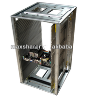 Support de rangement pour circuits imprimés, support de magazines en plastique réglable, SMT ESD antistatique, certifié CE, fond en métal, 50 emplacements pour circuits imprimés pour ligne de circuits imprimés