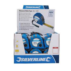 Silverline Boîte de présentation pour ruban de mesure Mate 24pce 8m / 26ft x 25mm - Product Image 2