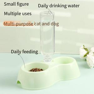 स्वचालित गुरुत्वाकर्षण पालतू जल फीडर दोहरे कटोरे के साथ, डिचेबल बिल्ली और कुत्ते खिलाने वाला कटोरा - Product Image 5