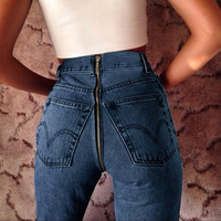 Short en jean Denim Sexy avec dentelle frontale et ouverture à l'entrejambe, pour femmes, vêtement court en dentelle à fermeture éclair, collection 2022
