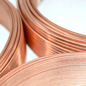 Alambre de cobre de 100 mm 99.99% pureza Especificación suave/dura 12/14 Cobre rojo Varios tamaños 0,8mm 10mm Aplicación de cable eléctrico