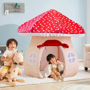 Asweets – tente de tipi d'intérieur pour enfants, maison de jeu en forme de champignon