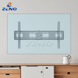 B120 75-150 Inch Big <strong>Tv</strong> <strong>Wall</strong> <strong>Mount</strong> <strong>Tv</strong> Bracket Hanging <strong>on</strong> Drywall with Safety <strong>Screw</strong> ultra Slim Monitor Bracket with Factory Price - Product Image 3