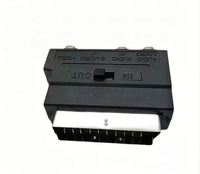 Convertisseur de prise SCART RCA AV vers SCART 2026R pour PS4 Nintendo WII Manette de jeu Console Accessoires PVC 1080P