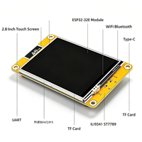 ESP32 Pantalla Táctil Resistiva TFT de 2.8 Pulgadas con WiFi para UART ILI9341 ST7789, Placa de Desarrollo con GPU Mali-G52, CPU de 1.8GHz, 5V