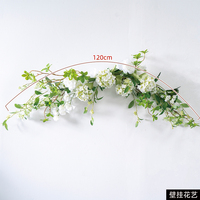 Backdrop Pernikahan Gaya Mori Alwaysbloom Besar, Bunga Sutra Buatan Mawar Daisy dengan Sentuhan Lembut untuk Restoran dan Panggung