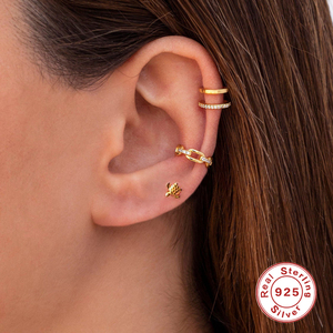 2021 Fashion S925 <b>Sterling</b> <b>Silver</b> Fashion All-match Tortoise Piercing <b>Stud</b> <b>Earrings</b> - Product Image 4