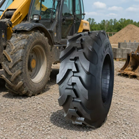 12.5/80-18 Flat Free Polyurethane Foam Tire TRC05 High Toughness Rubber Body for Telehandler Handling Machinery