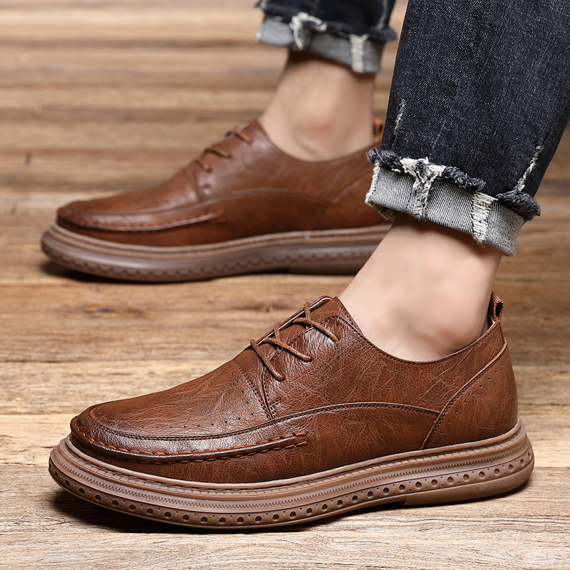 slim fit dress slacks Handmade Mens Brown Oxford Dress Shoes, Mens Burnish Lace Up Tuxedo Shoes US 12 / Brown / D