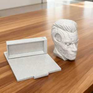 Sculpture de tête imprimée en 3D, modèle STL, pièces FDM personnalisées, design industriel - Product Image 1
