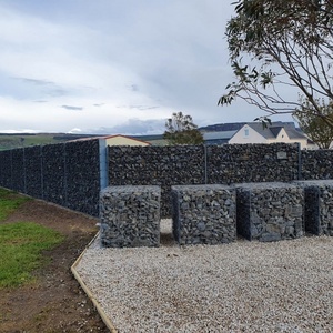 Çin'de yapılan satılık galvanizli taş kafes sepetleri Gabion kutusu gabyon tel örgü tel örgü